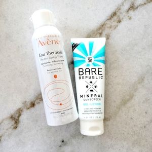 AVENE Thermal Water & Bare Republic Sunscreen